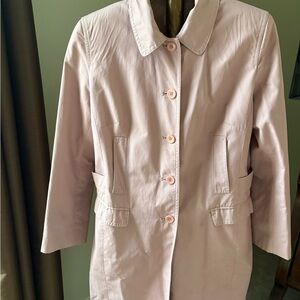 LOFT Soft Pink Trench Coat